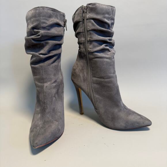 Grey Slouch Boots - Picture 1 of 5